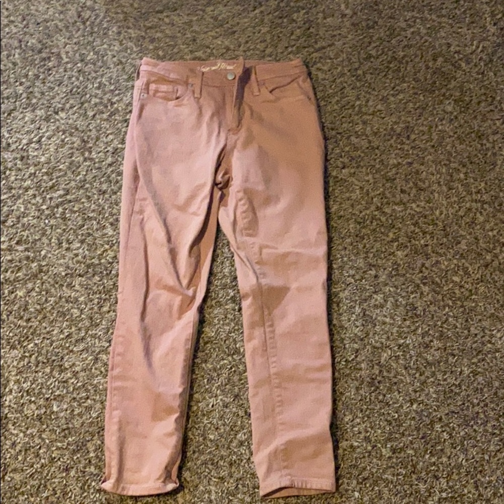 High waisted skinny jeans